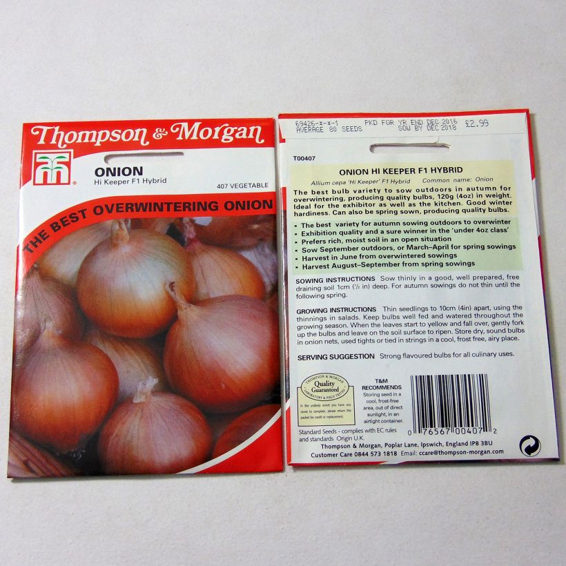 Example of Oignon Hi-Keeper F1 - Allium cepa per pack of 80 seeds as you get