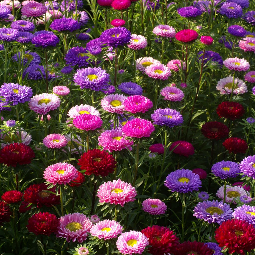 Graines de Reine-Marguerite Matsumoto Field grown Mix BIO - Callistephus chinensis
