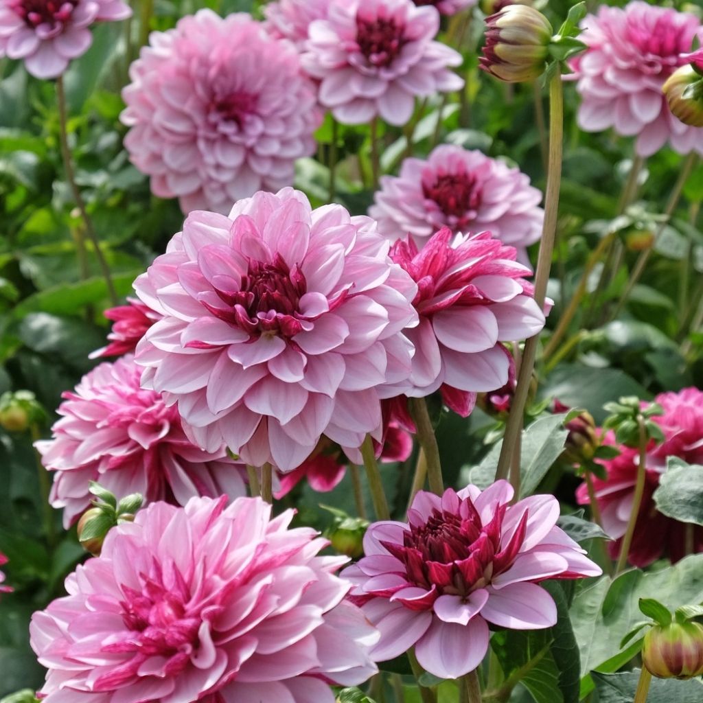 Dahlia décoratif Creme de Cassis